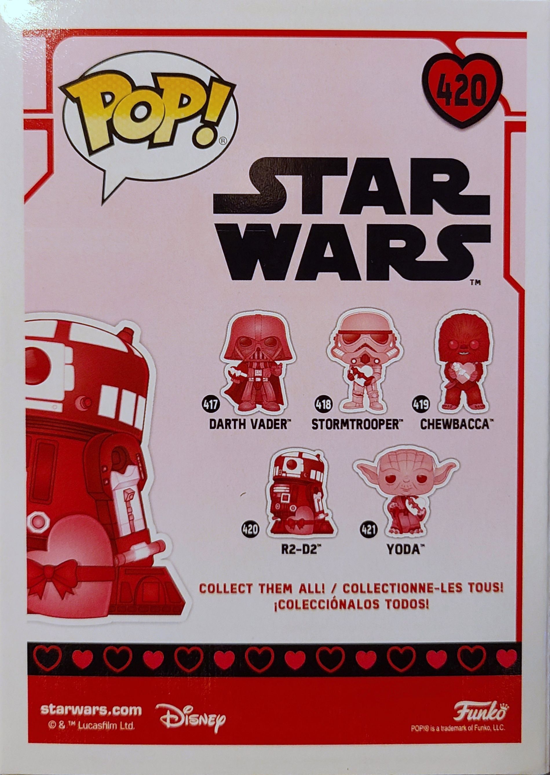 Funko Pop! Movies: Star Wars R2-D2 Valentine’s Day Edition - Funko (Star Wars Funko!) action figure collectible [Barcode 0889698541299] - Main Image 2
