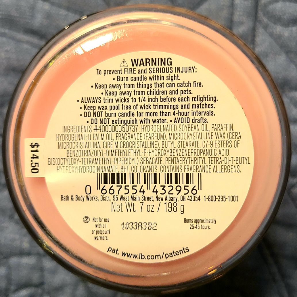 CANDLE: Easter Bath and Bodyworks Some Bunny Loves You Strawberry Pound Cake Single Wick  2021 - Bath & Bodyworks Candle (Easter Candles) action figure collectible - Main Image 2