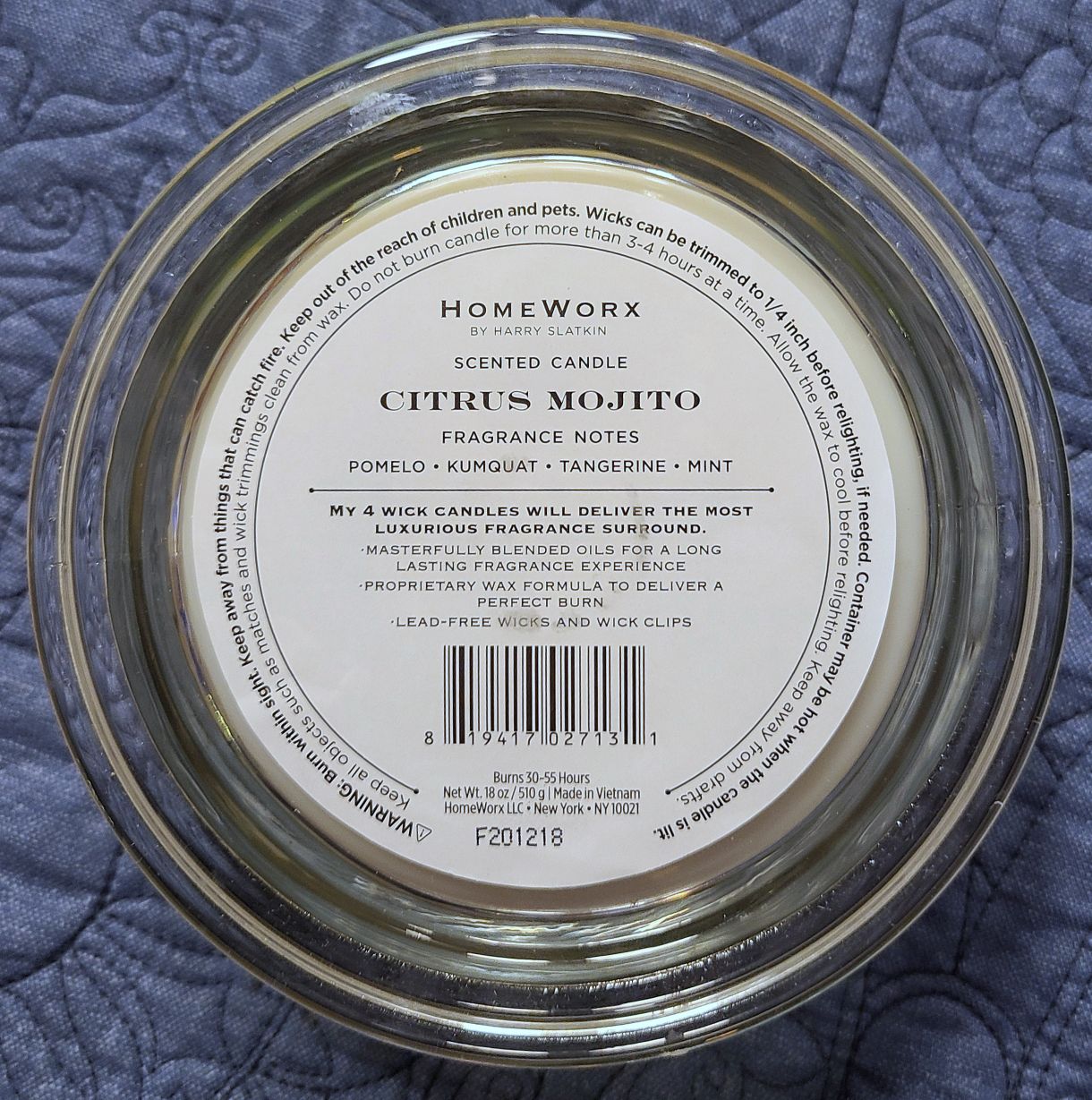 CANDLE: Cinco de Mayo Homeworx Citrus Mojito 2021 - Homeworx (Cinco de Mayo Candle) action figure collectible [Barcode 819417027131] - Main Image 2
