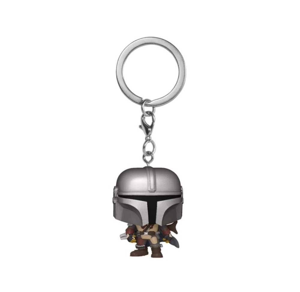 Pocket Pop! Television: The Mandalorian - Din Djarin with Beskar Helmet MANDO - Funko (Star Wars The Mandalorian) action figure collectible [Barcode 0889698530453] - Main Image 3