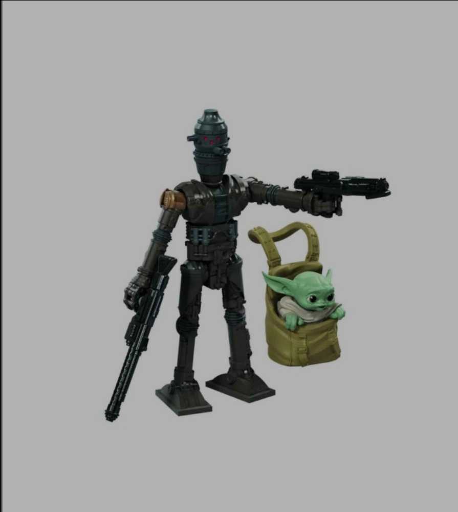Mission Fleet figure 2.5 : Expedition Class The Mandaloian IG-11 & Grogu Speeder Bike Star Wars MANDO - Hasbro (Star Wars The Mandalorian) action figure collectible [Barcode 5010993795826] - Main Image 3