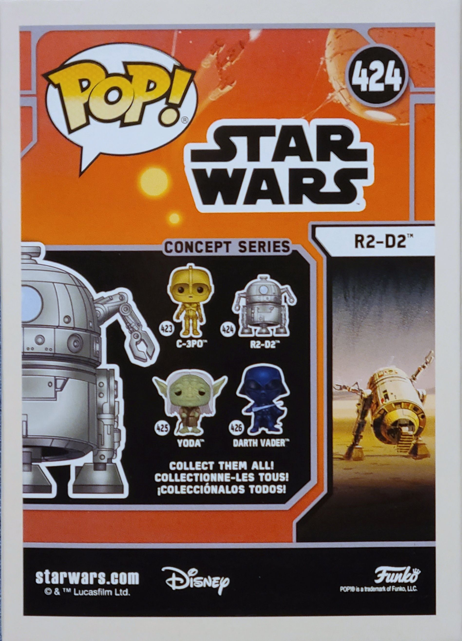 Funko Pop! Movies: Star Wars Concepts R2-D2 ANH SWC - Funko (Star Wars Concepts) action figure collectible [Barcode 0889698501118] - Main Image 2