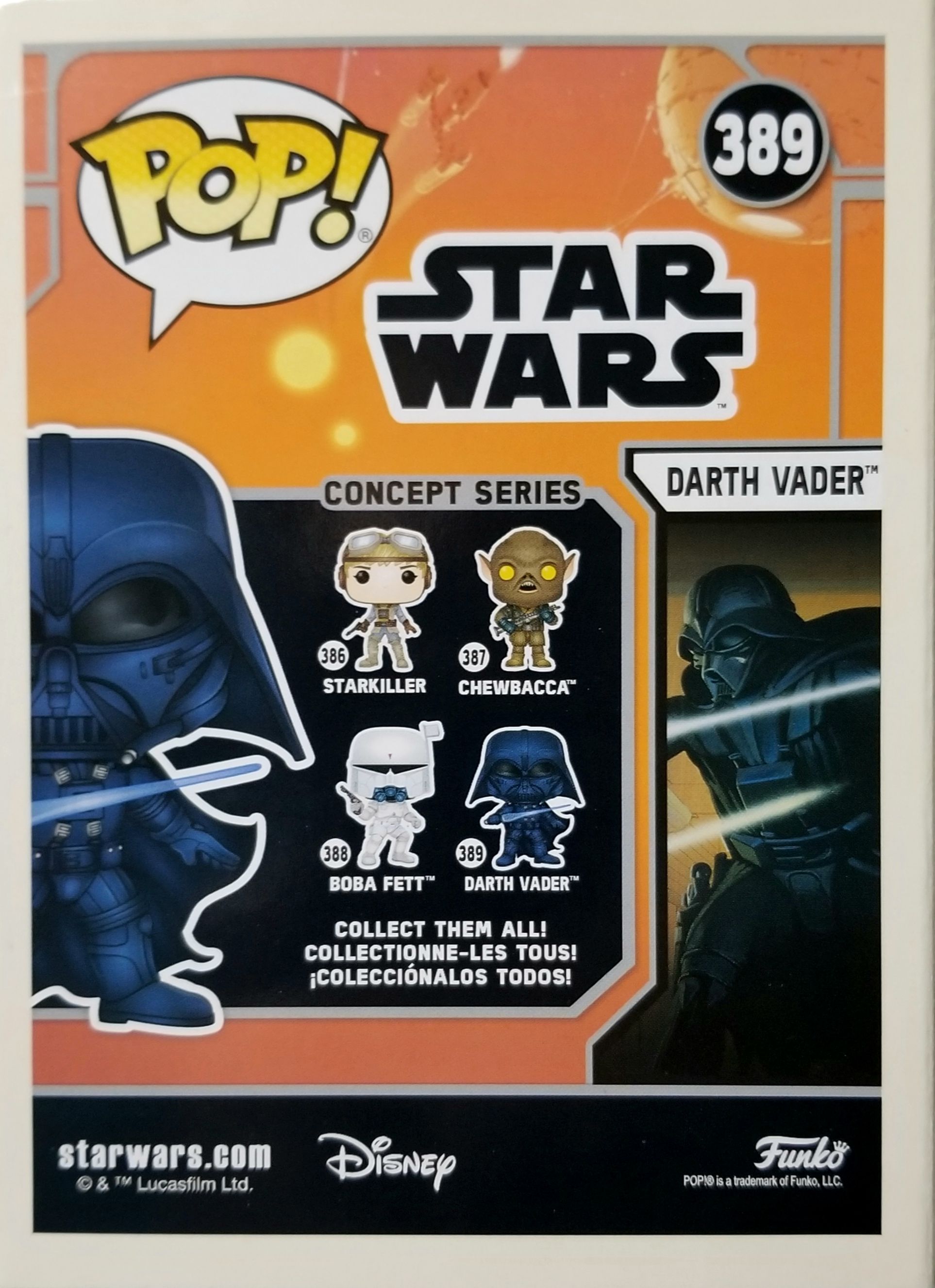 Funko Pop! Movies: Star Wars Concepts Darth Vader ANH SWC - Funko (Star Wars Concepts) action figure collectible [Barcode 0889698493710] - Main Image 2