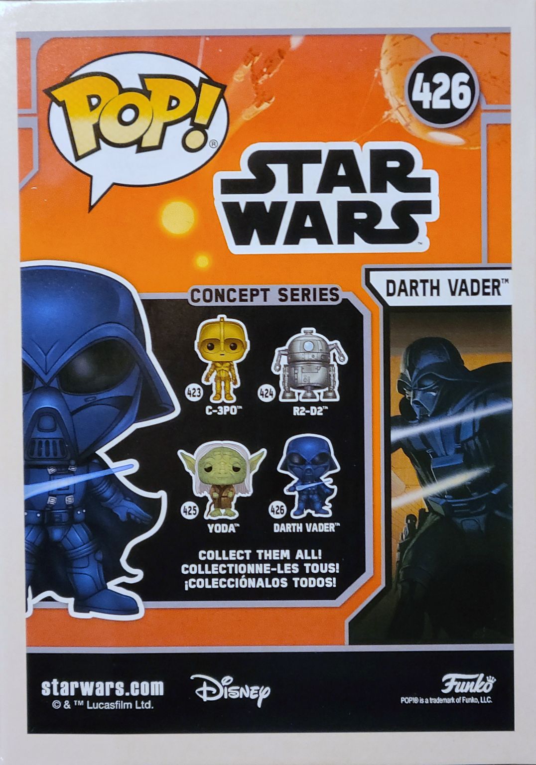 Funko Pop! Movies: Star Wars Concepts Darth Vader Alternative ANH SWC - Funko (Star Wars Concepts) action figure collectible [Barcode 0889698501132] - Main Image 2