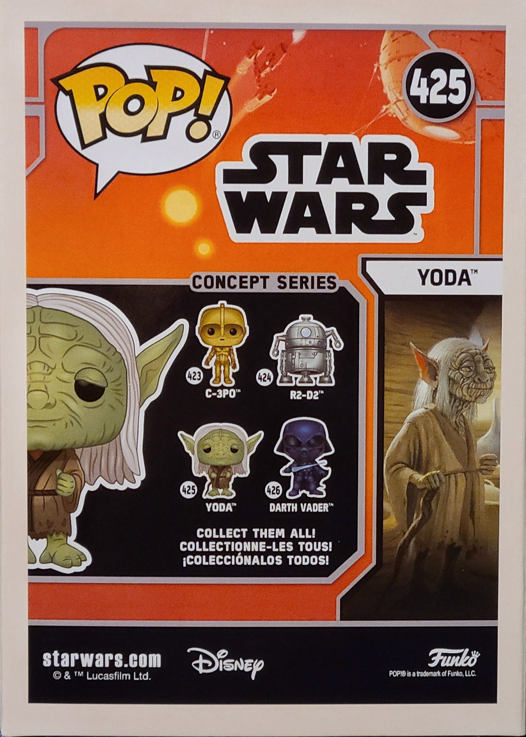 Funko Pop! Movies: Star Wars Concepts Yoda ESB SWC - Funko (Star Wars Concepts) action figure collectible [Barcode 0889698501125] - Main Image 2