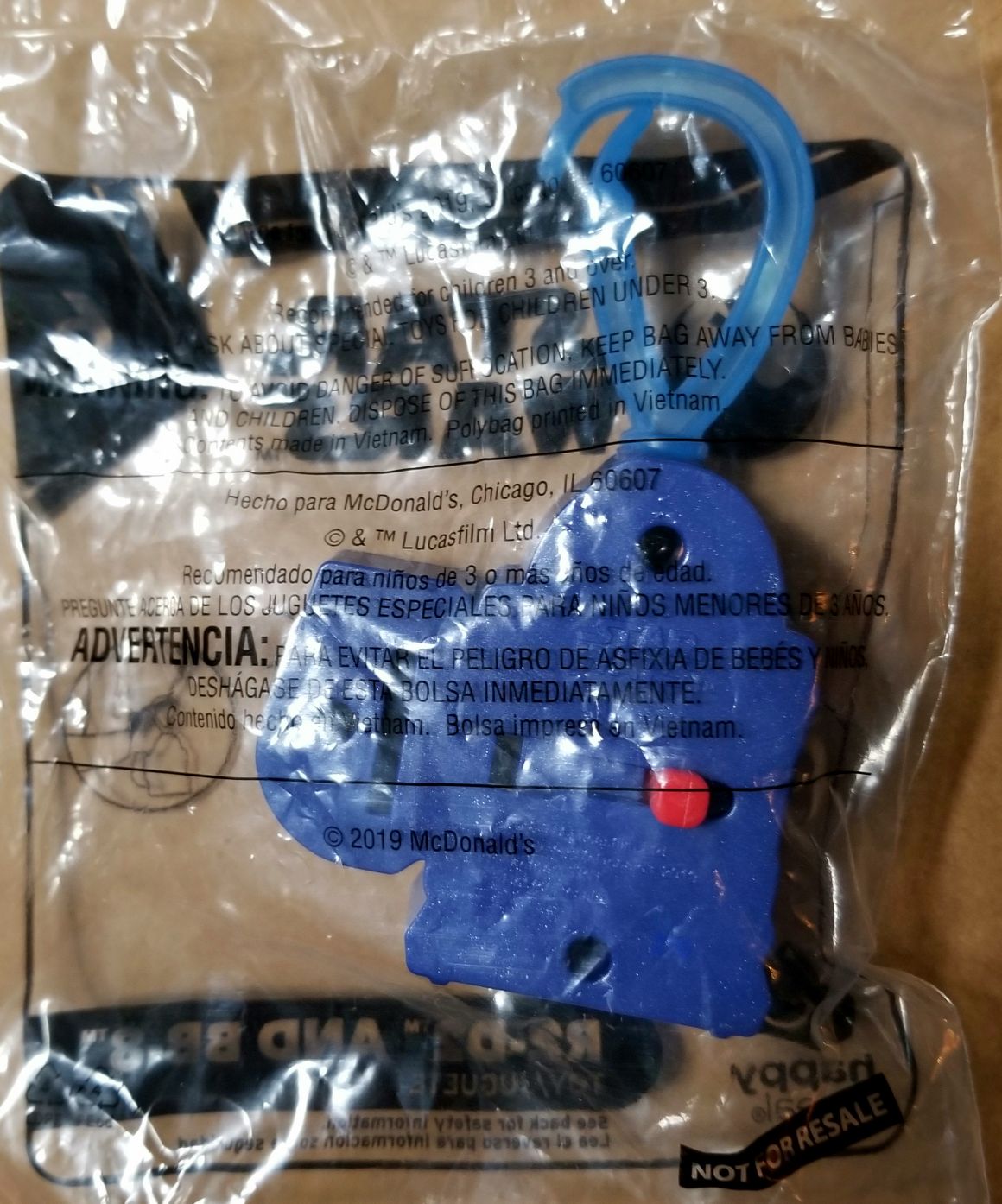 McDonald’s Happy Meal Toys : Star Wars 2019 Keychain R2-D2 TROS - Mcdonald’s (Star Wars The Rise Of Skywalker) action figure collectible - Main Image 2