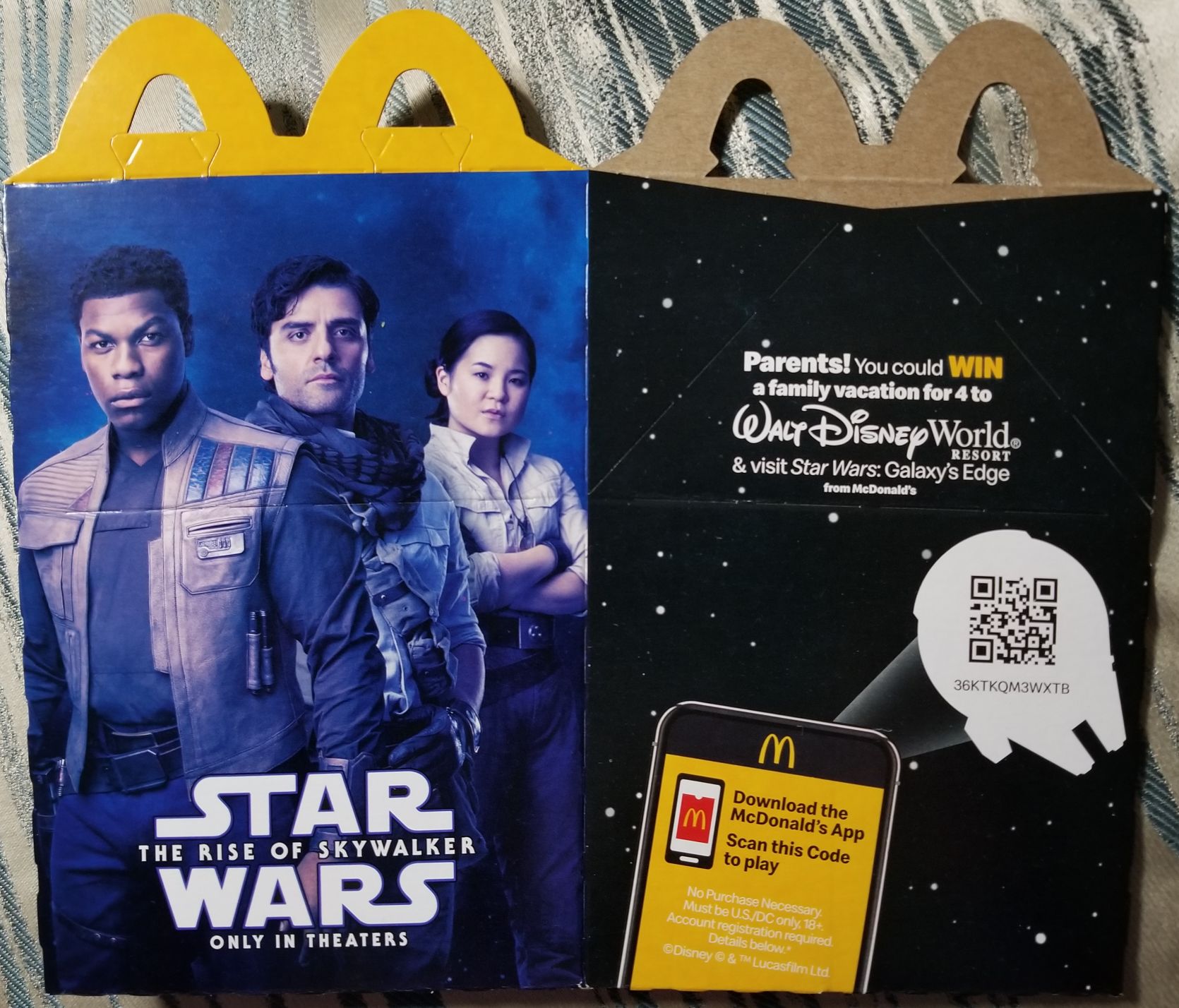 McDonald’s Happy Meal Toys : Star Wars 2019 Box with Finn TROS - Mcdonald’s (Star Wars The Rise Of Skywalker) action figure collectible - Main Image 2