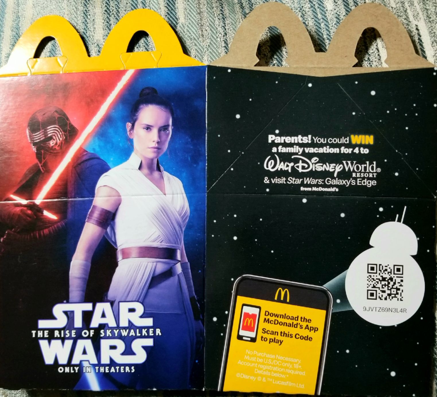 McDonald’s Happy Meal Toys : Star Wars 2019 Box with Finn TROS - Mcdonald’s (Star Wars The Rise Of Skywalker) action figure collectible - Main Image 2
