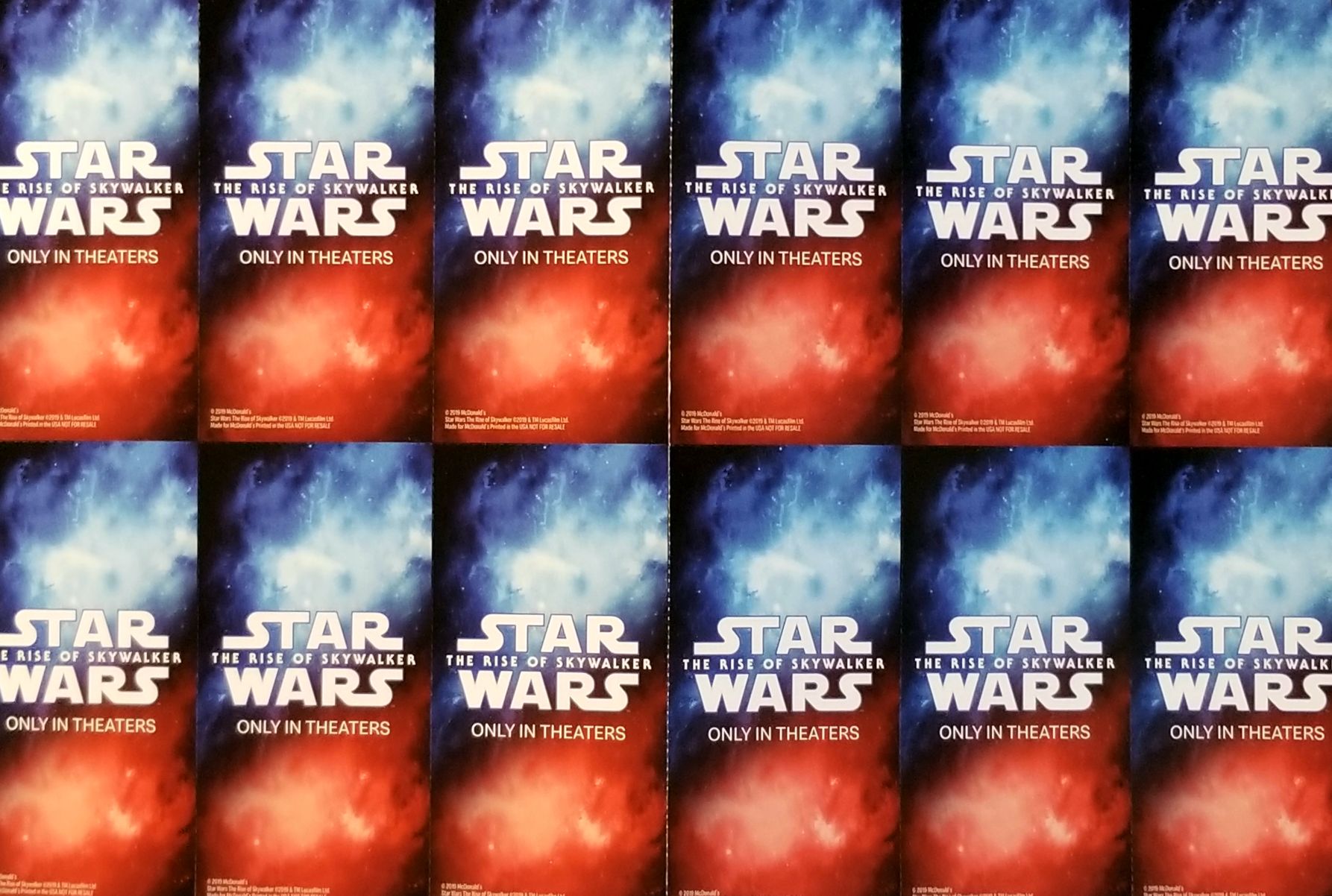 McDonald’s Happy Meal Toys : Star Wars 2019 Card Set TROS - Mcdonald’s (Star Wars The Rise Of Skywalker) action figure collectible - Main Image 2