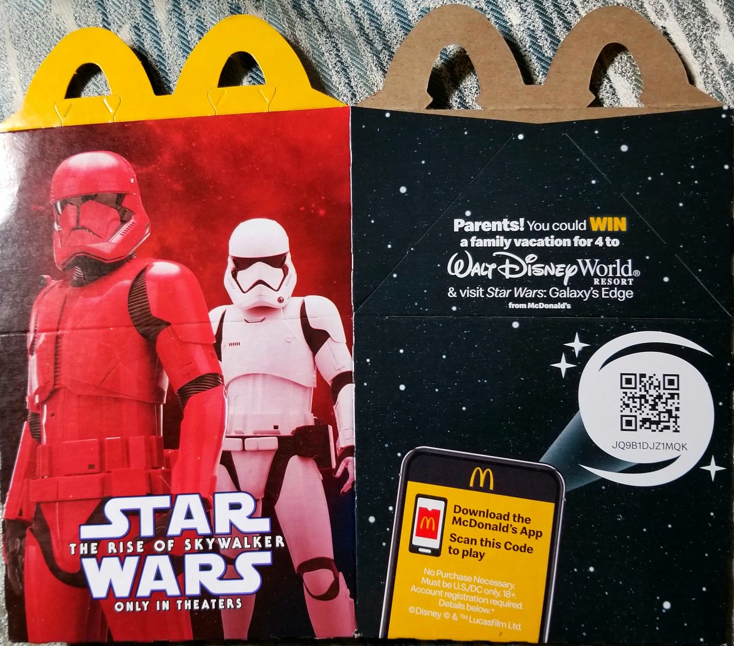 McDonald’s Happy Meal Toys : Star Wars 2019 Box with Kylo Ren TROS - Mcdonald’s (Star Wars The Rise Of Skywalker) action figure collectible - Main Image 2