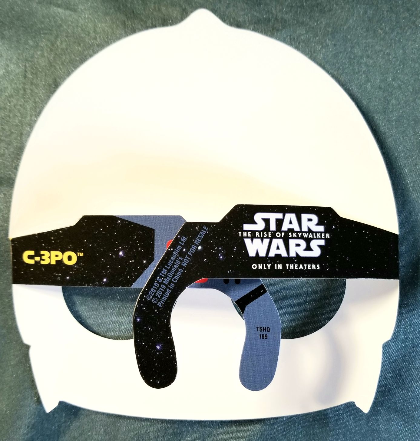 McDonald’s Happy Meal Toys : Star Wars 2019 Mask of C-3PO TROS - Mcdonald’s (Star Wars The Rise Of Skywalker) action figure collectible - Main Image 2