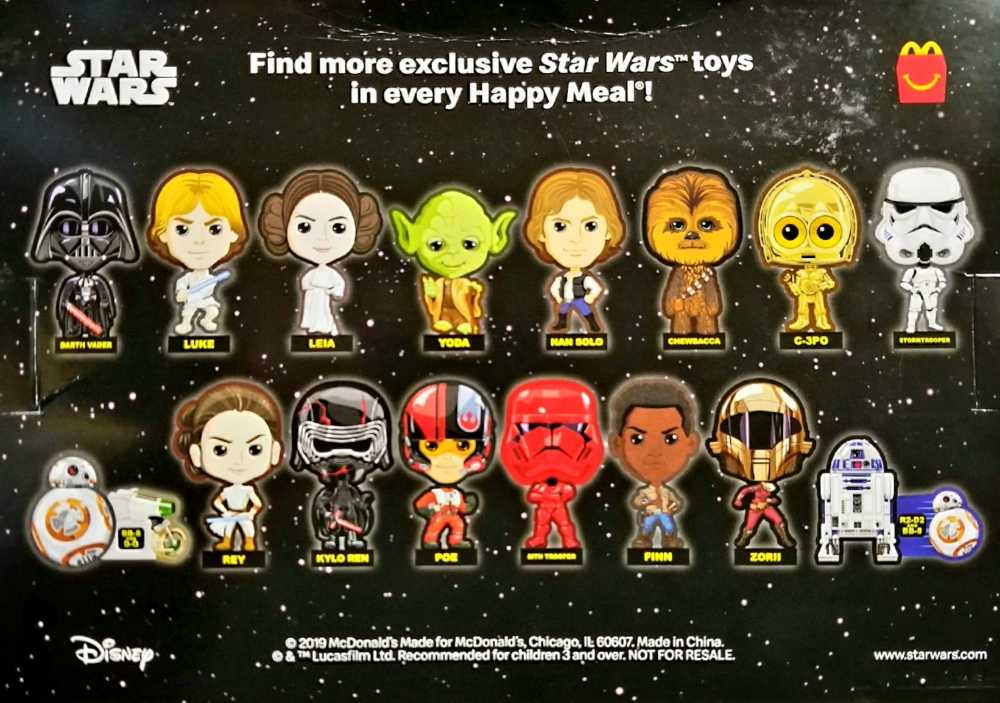McDonald’s Happy Meal Toys : Star Wars 2019 Ballon Blue Resistance TROS - Mcdonald’s (Star Wars The Rise Of Skywalker) action figure collectible - Main Image 4
