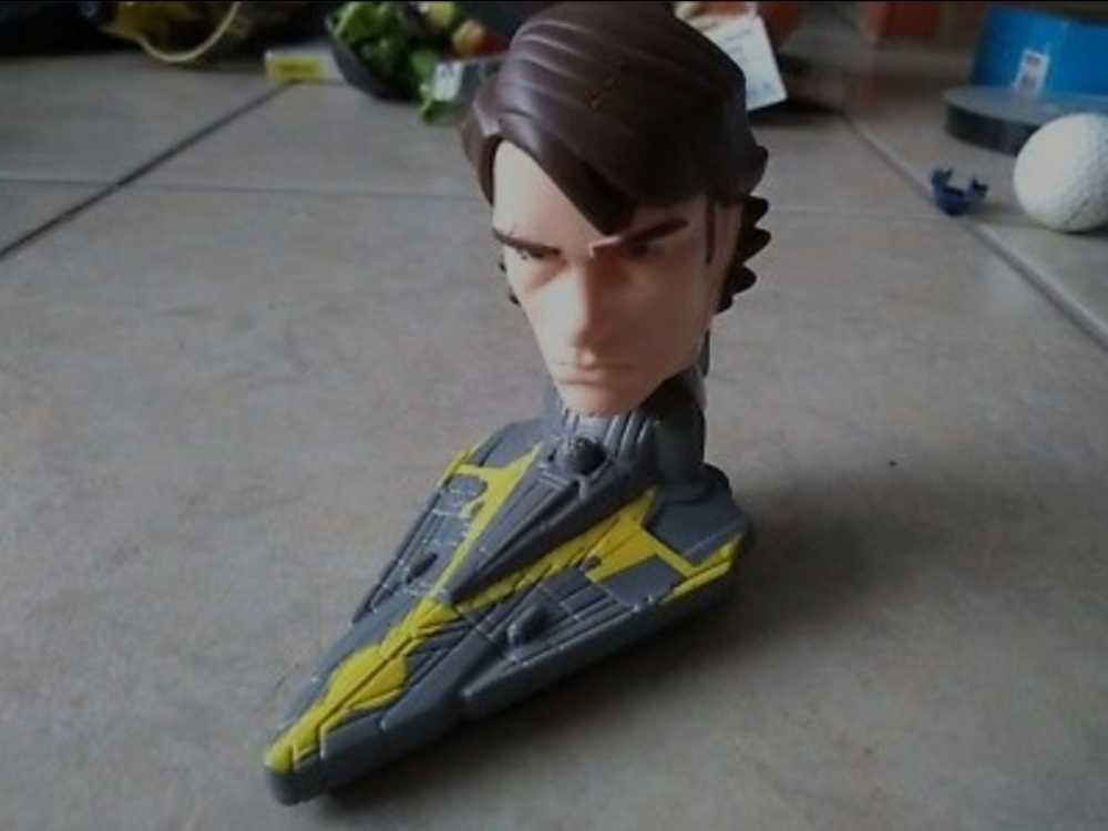 McDonald’s Happy Meal Toys : Star Wars 2008 Boblehead Anakin Skywalker TCW - Mcdonald’s (Star Wars The Clone Wars Animated series) action figure collectible - Main Image 3