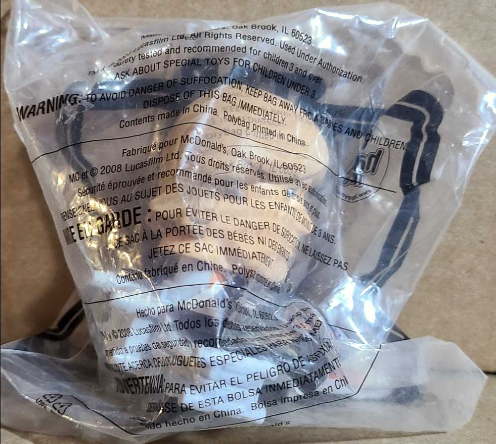 McDonald’s Happy Meal Toys : Star Wars 2008 Boblehead Luke Skywalker TCW - Mcdonald’s (Star Wars The Clone Wars Animated series) action figure collectible - Main Image 2