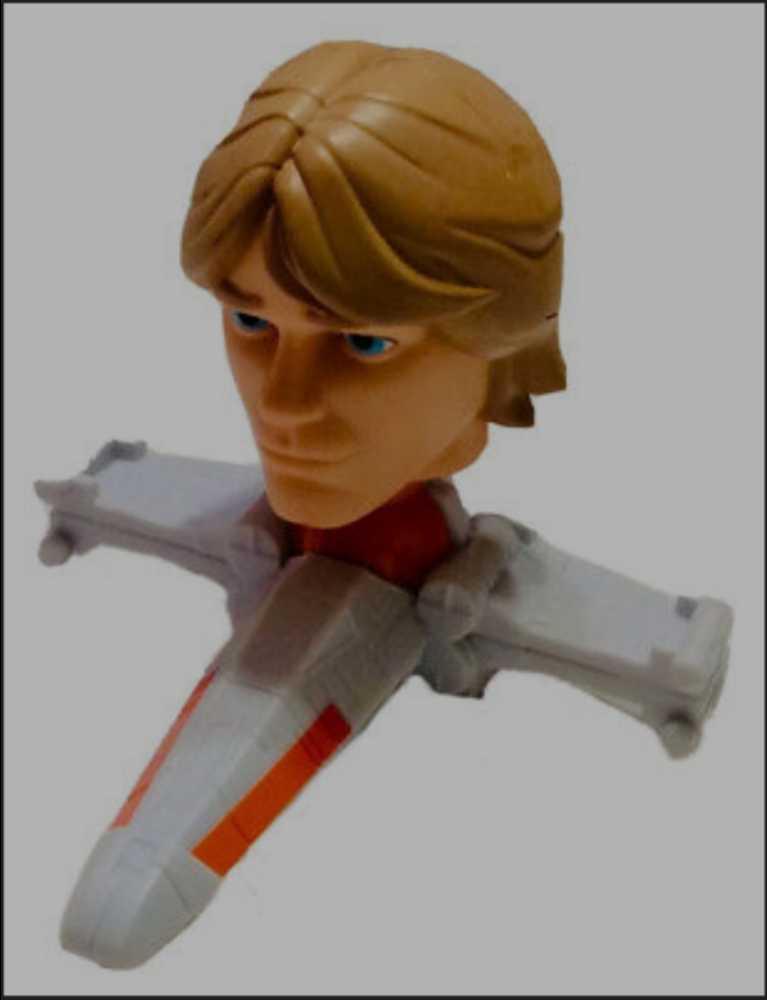 McDonald’s Happy Meal Toys : Star Wars 2008 Boblehead Luke Skywalker TCW - Mcdonald’s (Star Wars The Clone Wars Animated series) action figure collectible - Main Image 3