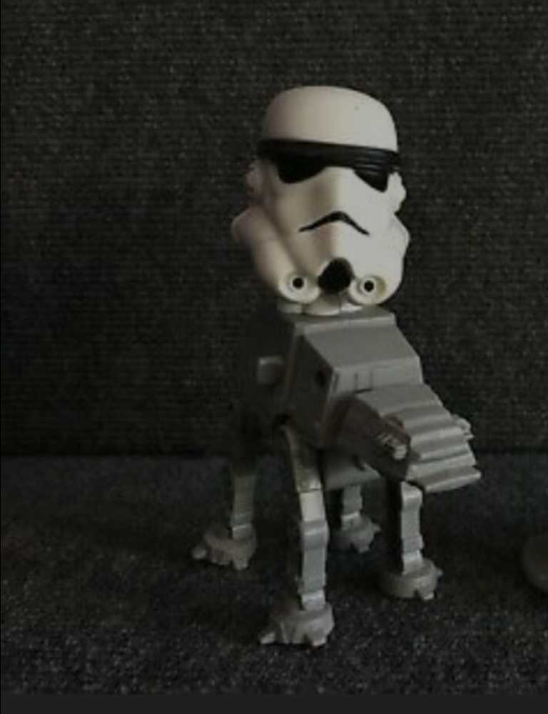 McDonald’s Happy Meal Toys : Star Wars 2008 Boblehead Stormtrooper TCW - Mcdonald’s (Star Wars The Clone Wars Animated series) action figure collectible - Main Image 3
