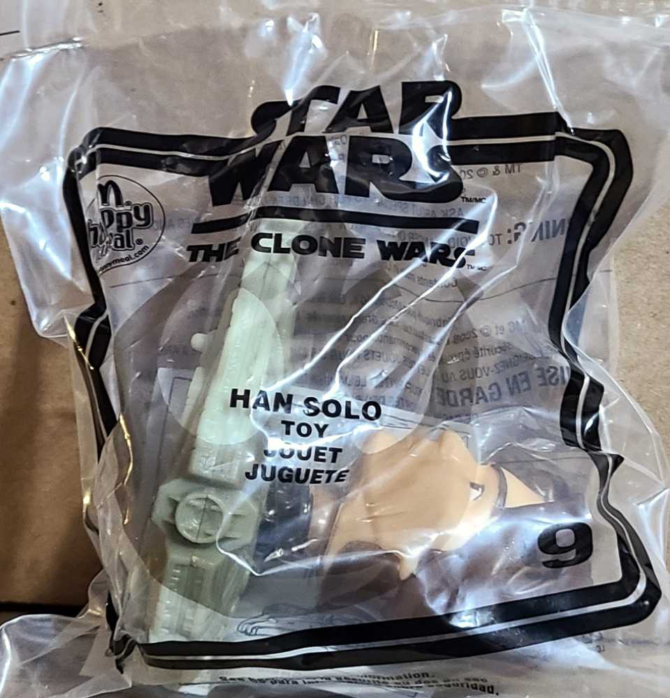 McDonald’s Happy Meal Toys : Star Wars 2008 Boblehead Han Solo TCW - Mcdonald’s (Star Wars The Clone Wars Animated series) action figure collectible - Main Image 1