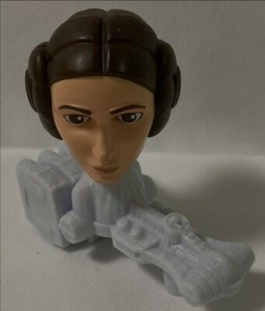 McDonald’s Happy Meal Toys : Star Wars 2008 Boblehead Princess Leia TCW - Mcdonald’s (Star Wars The Clone Wars Animated series) action figure collectible - Main Image 3