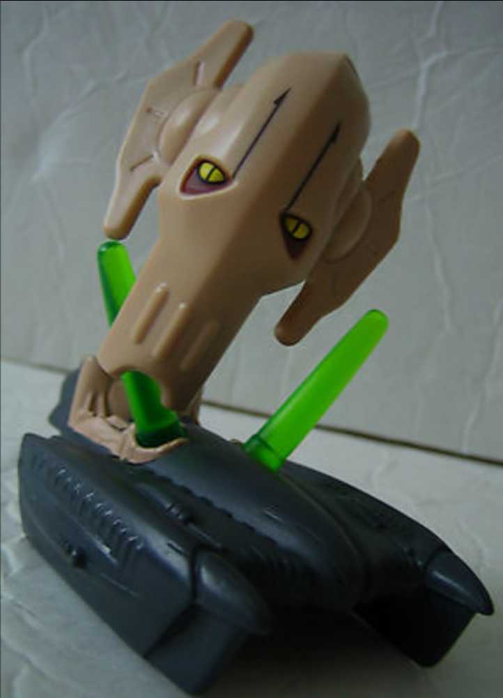 McDonald’s Happy Meal Toys : Star Wars 2008 Boblehead General Grevios TCW - Mcdonald’s (Star Wars The Clone Wars Animated series) action figure collectible - Main Image 3