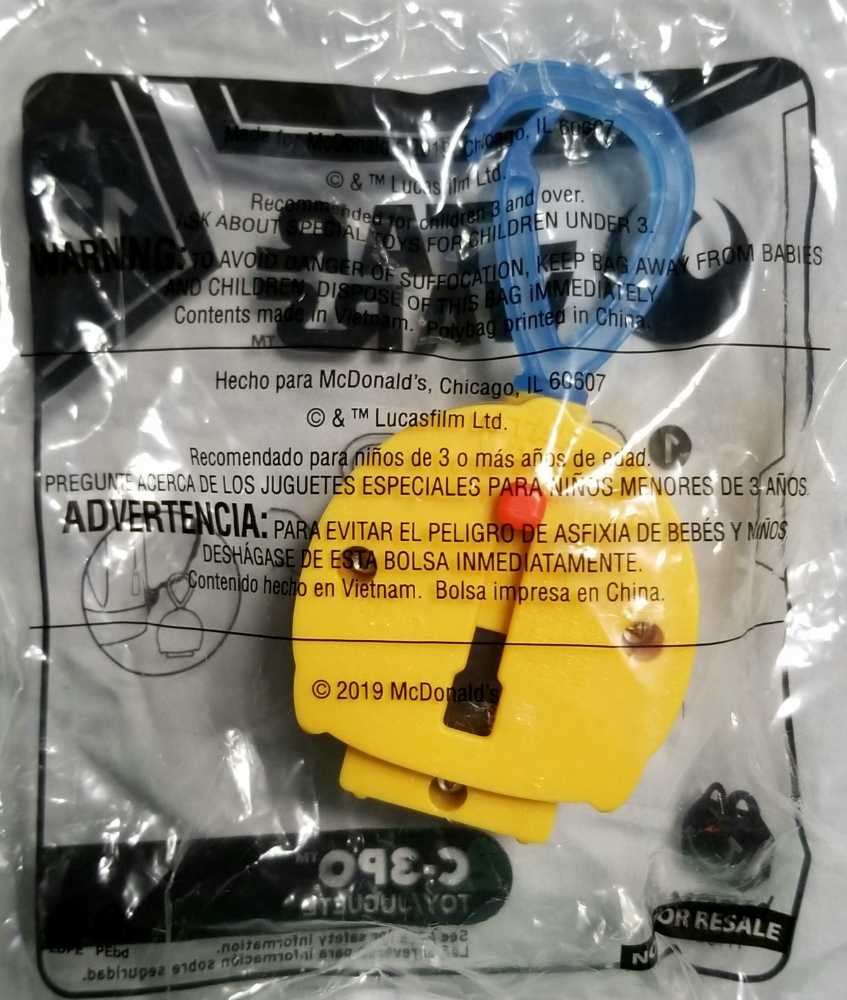 McDonald’s Happy Meal Toys : Star Wars 2019 Keychain C-3PO TROS - Mcdonald’s (The Rise of Skywalker) action figure collectible - Main Image 2