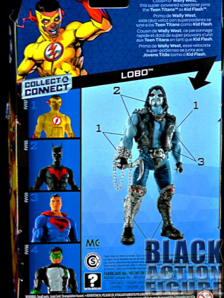 DC Comics Multiverse, Lobo Wave: Kid Flash (Teen Titans) - Mattel (DC Comics - Super Heroes) action figure collectible - Main Image 4