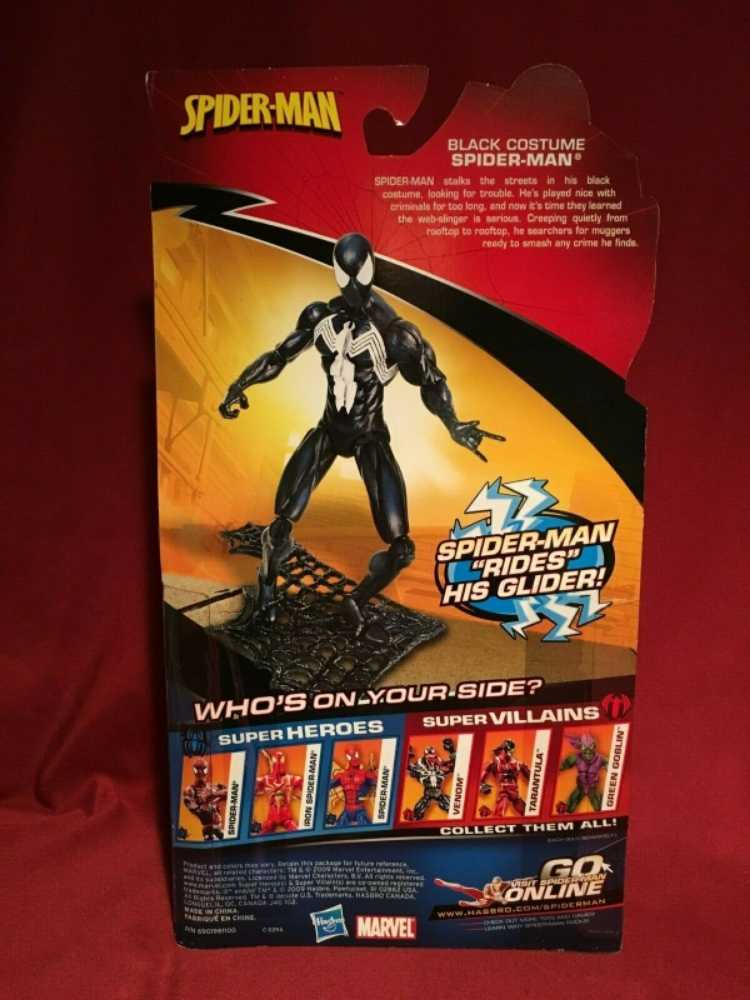 Marvel Spider-Man Black Costume - Hasbro (Spider-man Series) action figure collectible - Main Image 3