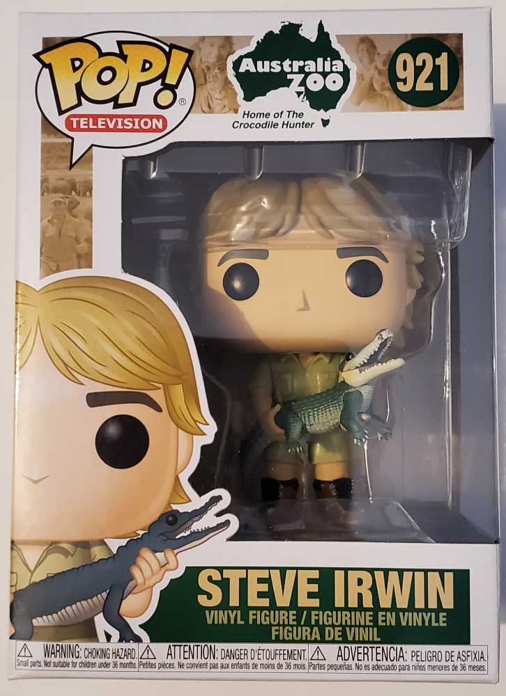 921 Steve Irwin - Australia Zoo: Home of The Crocodile Hunter - Funko (Funko Pop! Television) action figure collectible [Barcode 889698439770] - Main Image 2