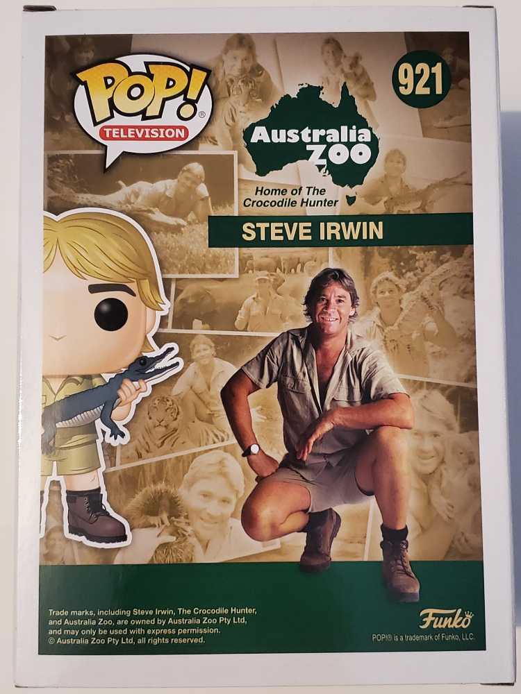921 Steve Irwin - Australia Zoo: Home of The Crocodile Hunter - Funko (Funko Pop! Television) action figure collectible [Barcode 889698439770] - Main Image 4