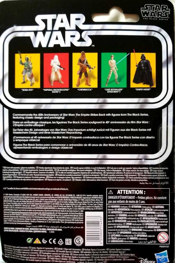 40th Anniversary ESB Black Series Boba Fett Star Wars figure ESB - Hasbro (Empire Strikes Back 40th Anniversary) action figure collectible - Main Image 2