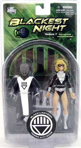 Blackest Night, Series 7: Black Lantern Terra With Scar - DC Direct (DC Comics - Super Heroes) action figure collectible - Main Image 2