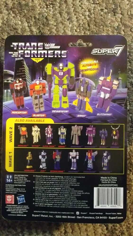 Dirge - Super7 (The Transformers) action figure collectible [Barcode 840049808096] - Main Image 2