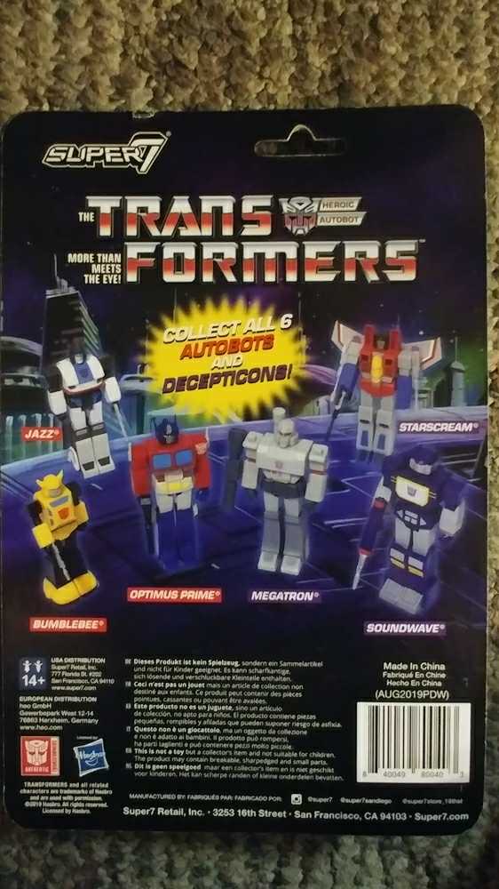 Bumblebee - Super 7 / ReAction Figures (Transformers: ReAction Figures) action figure collectible [Barcode 840049800403] - Main Image 2