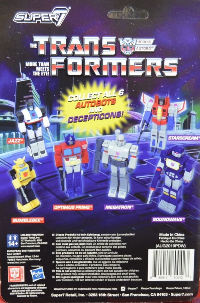 Optimus Prime - Super7 (The Transformers) action figure collectible [Barcode 840049800427] - Main Image 2