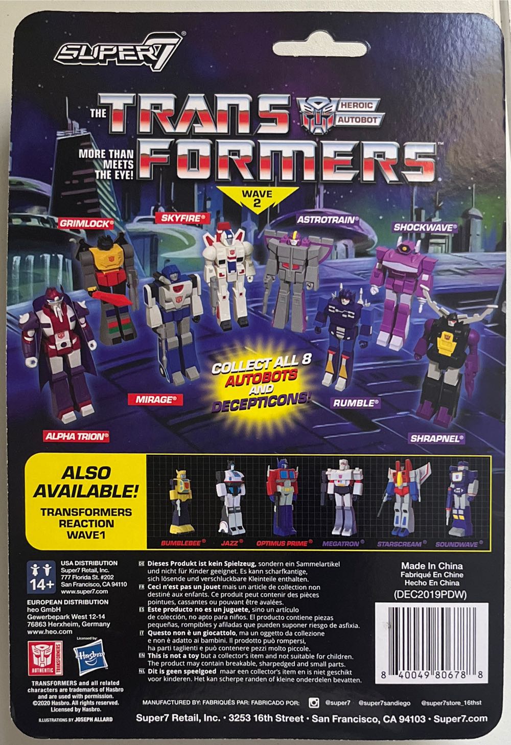 Skyfire - Super7 (Transformers: Reaction) action figure collectible [Barcode 840049806788] - Main Image 2