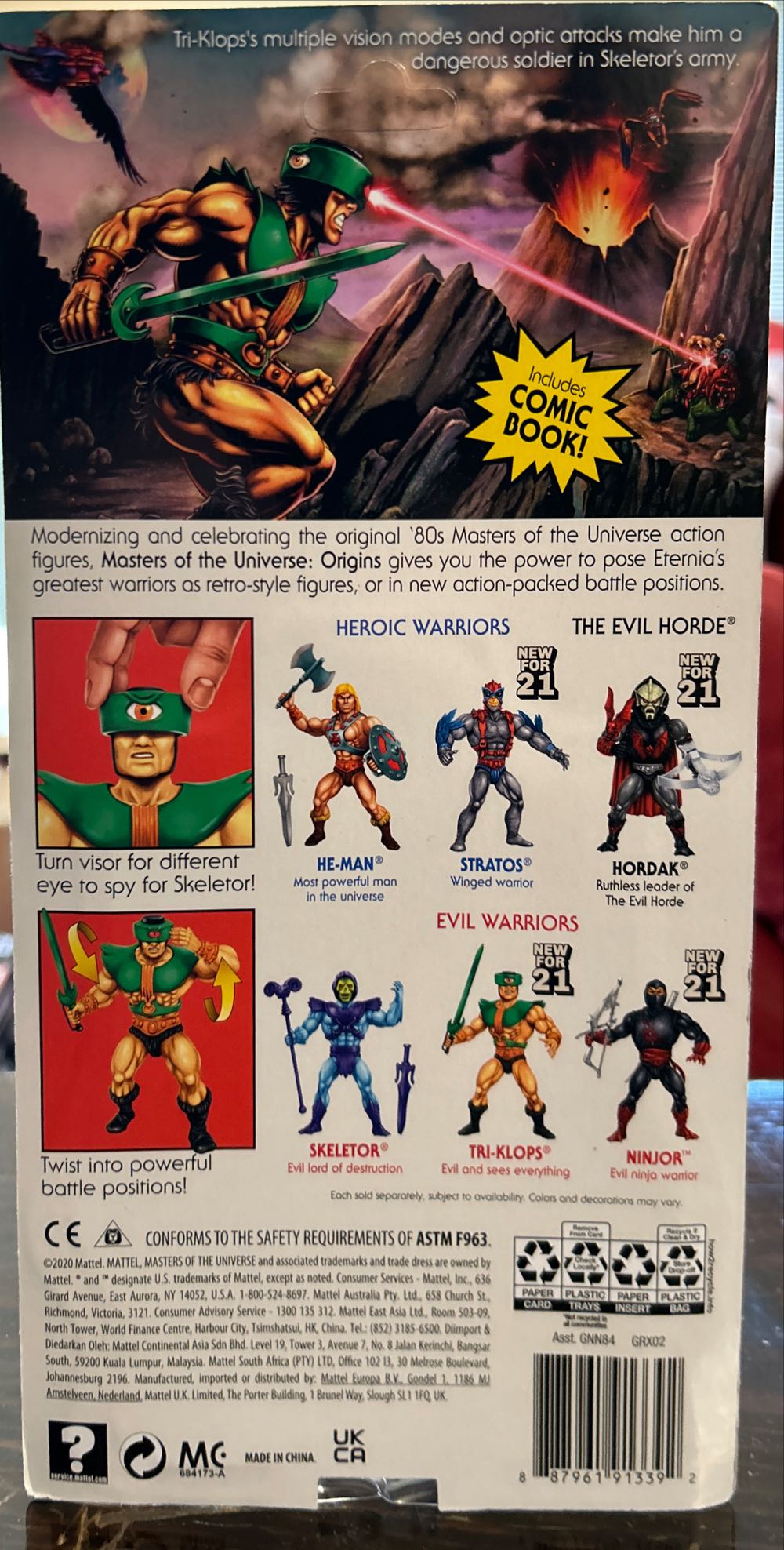 Tri-Klops - Mattel (Masters Of The Universe) action figure collectible [Barcode 887961913392] - Main Image 4