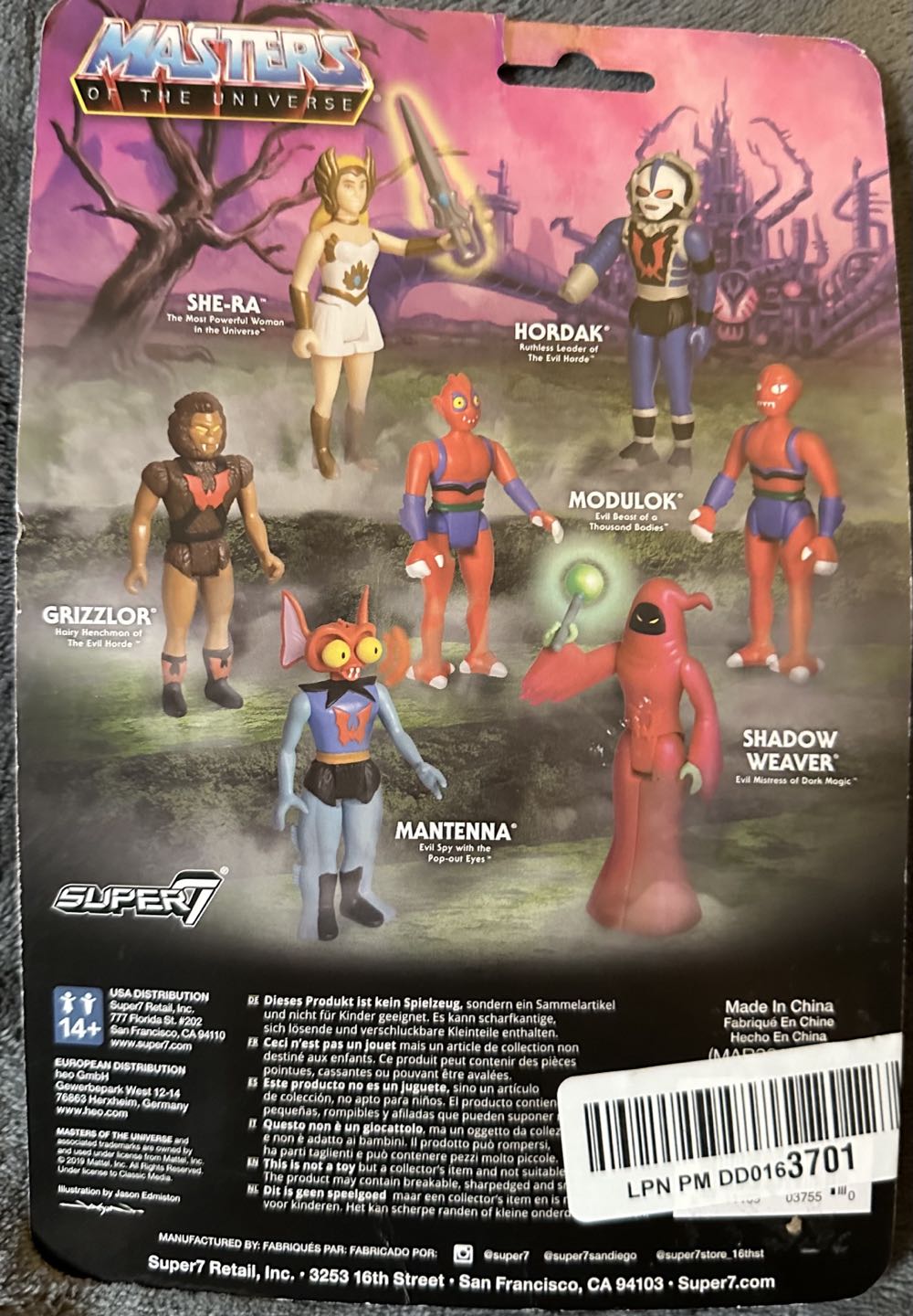 Masters Of The Universe - Grizzlor Reaction - Super 7 action figure collectible [Barcode 811169037550] - Main Image 2