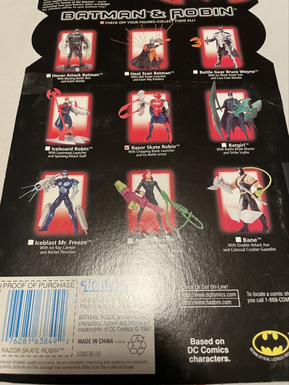 Batman & Robin: Razor Skate Robin - Kenner (Batman & Robin Movie) action figure collectible [Barcode 076281638492] - Main Image 2