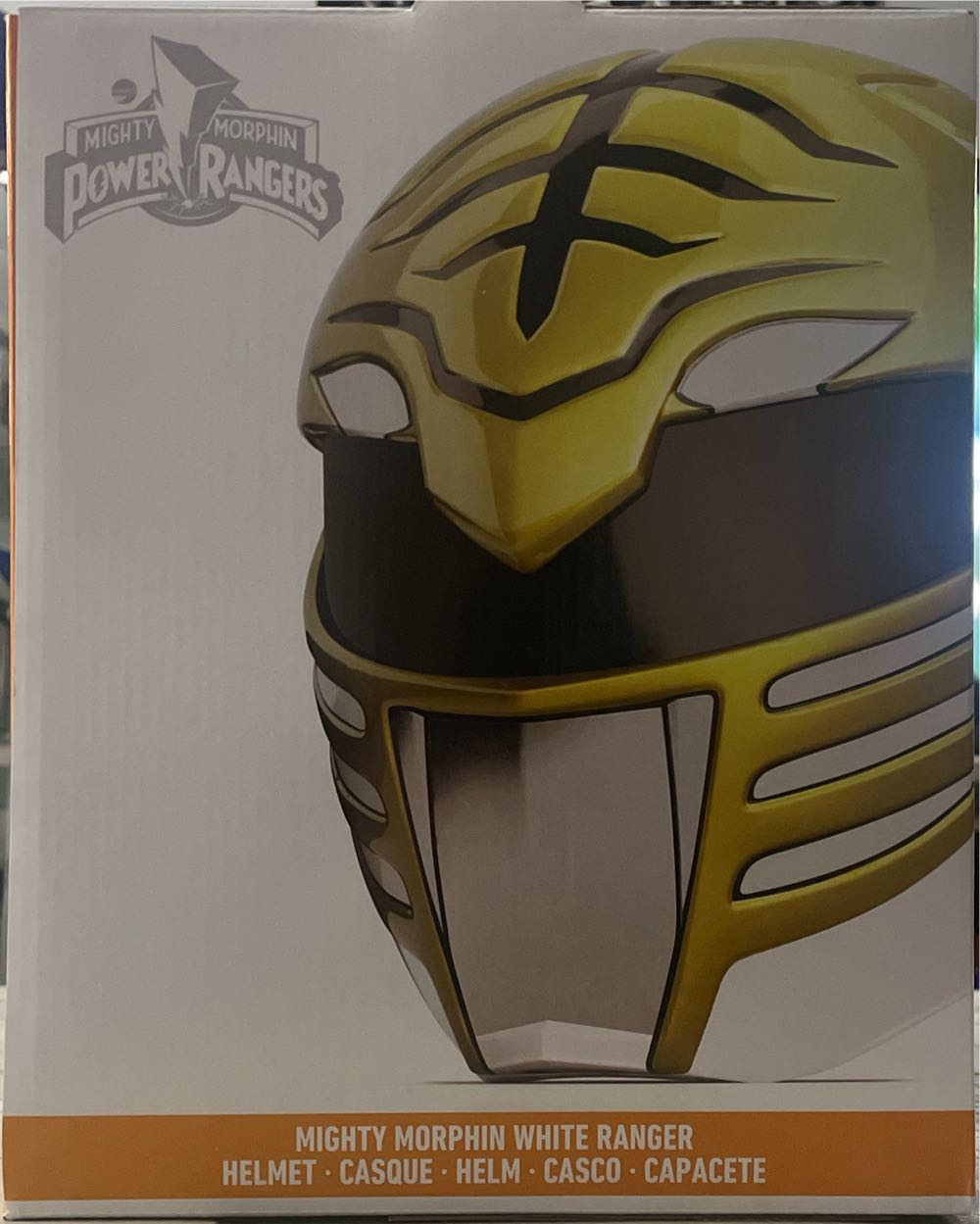 Mighty Morphin Power Ranger White Ranger Helmet - Hasbro (Power Rangers Lightning Collection) action figure collectible [Barcode 630509857364] - Main Image 4