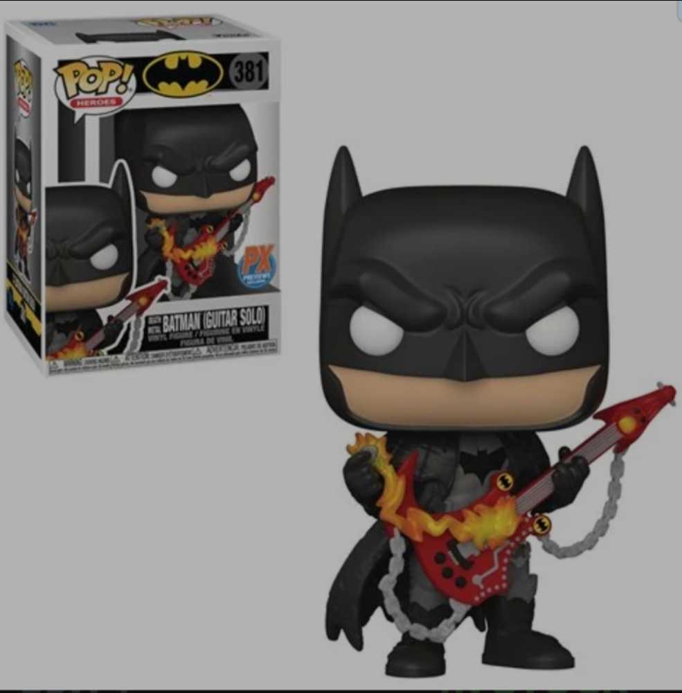 Funko Pop! DC Heroes: Death Metal Batman With Guitar #381 - Funko (DC Funko Pops!) action figure collectible [Barcode 889698547185] - Main Image 3
