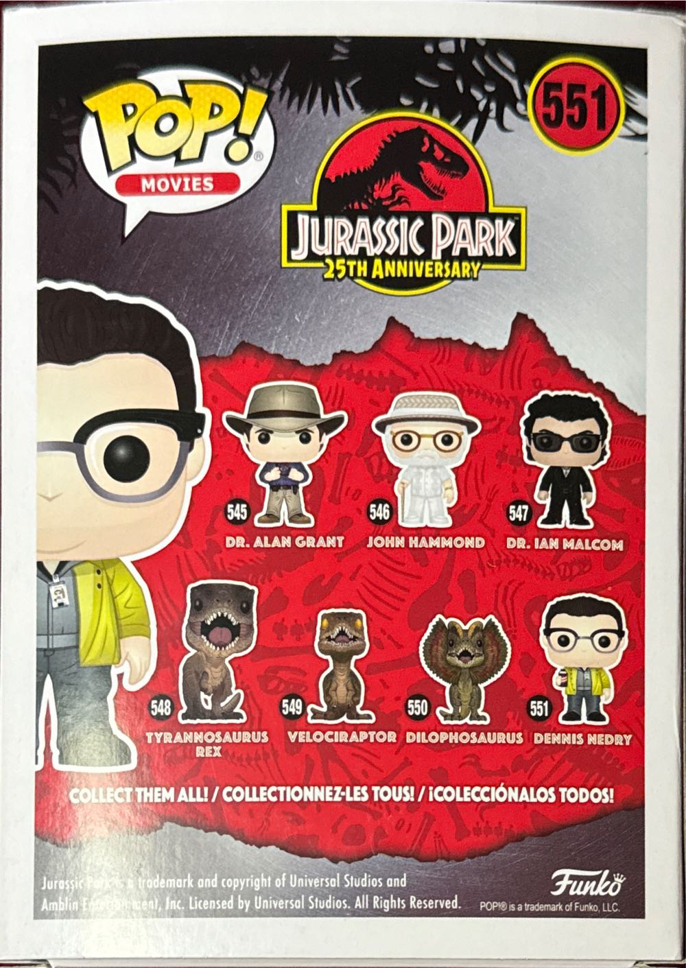 Dennis Nedry - Funko (Jurassic Park) action figure collectible [Barcode 889698267373] - Main Image 2