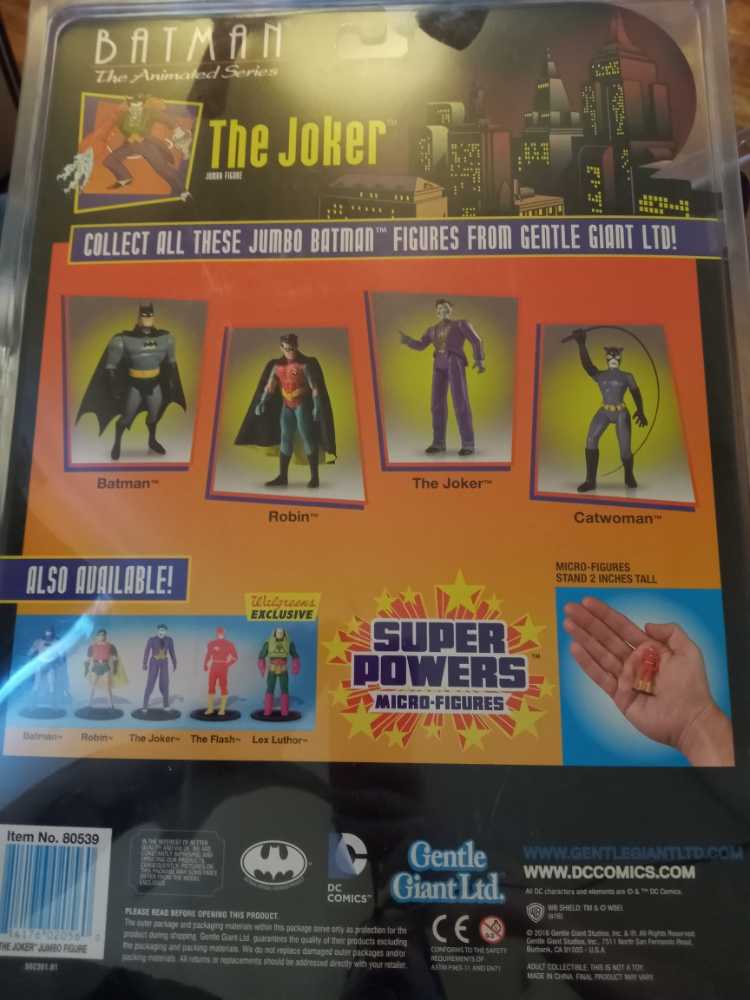BAS The Joker - Gentle Giant LTD (DC Comics) action figure collectible [Barcode 814176020560] - Main Image 2