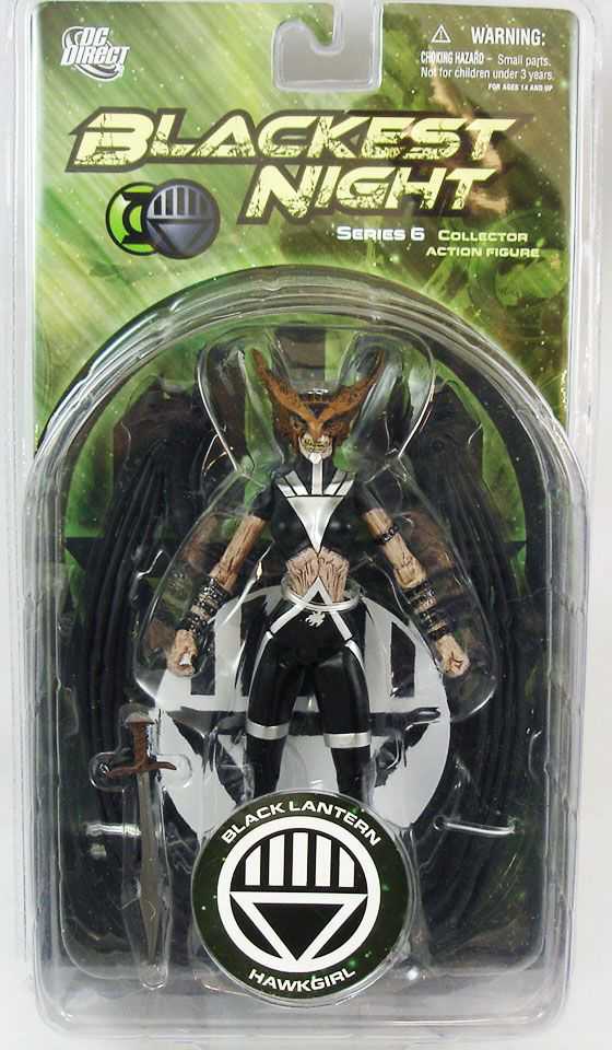 Blackest Night, Series 6: Black Lantern Hawkgirl  - DC Direct (DC Comics Super Heroes) action figure collectible - Main Image 3