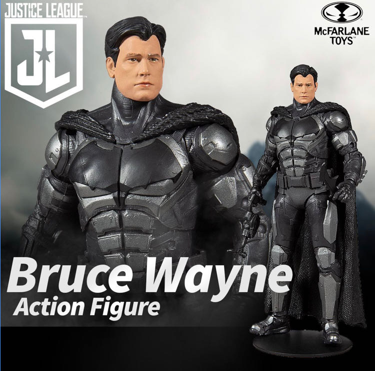 Unmasked Batman Justice League - McFarlane Toys DC (Zack Synder’s Justice League) action figure collectible - Main Image 3