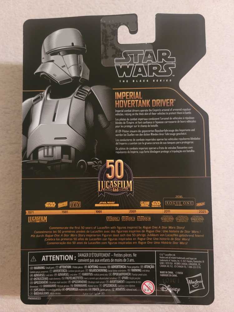 Imperial Hovertank Driver - Disney / Hasbro (Black Series 6” Archive 2020- Now) action figure collectible [Barcode 5010993825400] - Main Image 3