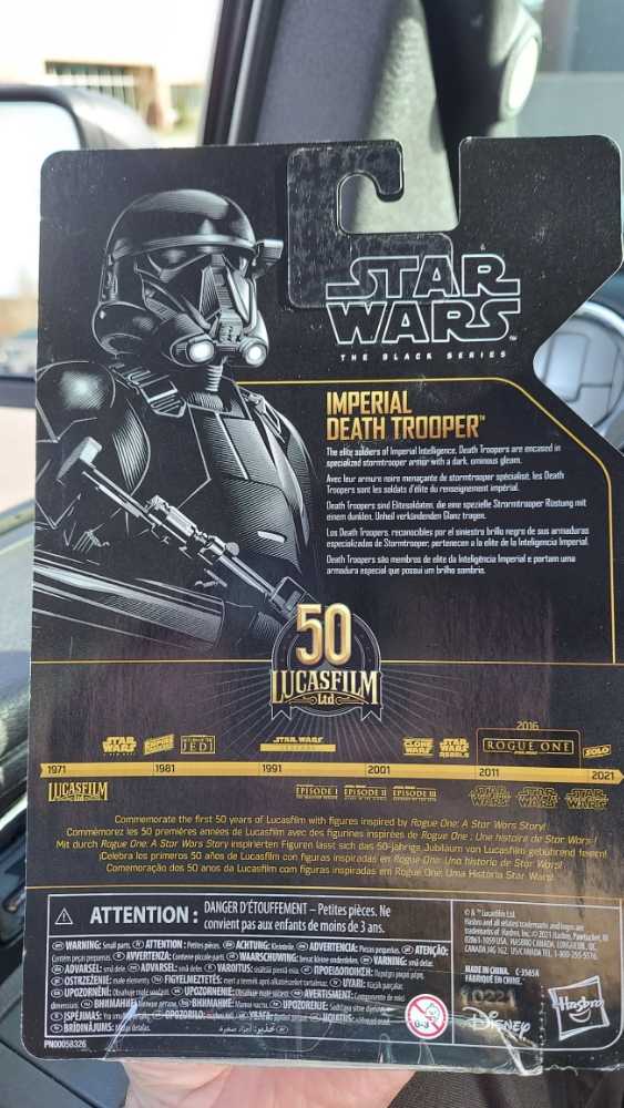 Imperial Death Trooper - Disney / Hasbro (Black Series 6” Archive 2020- Now) action figure collectible [Barcode 5010993825417] - Main Image 3