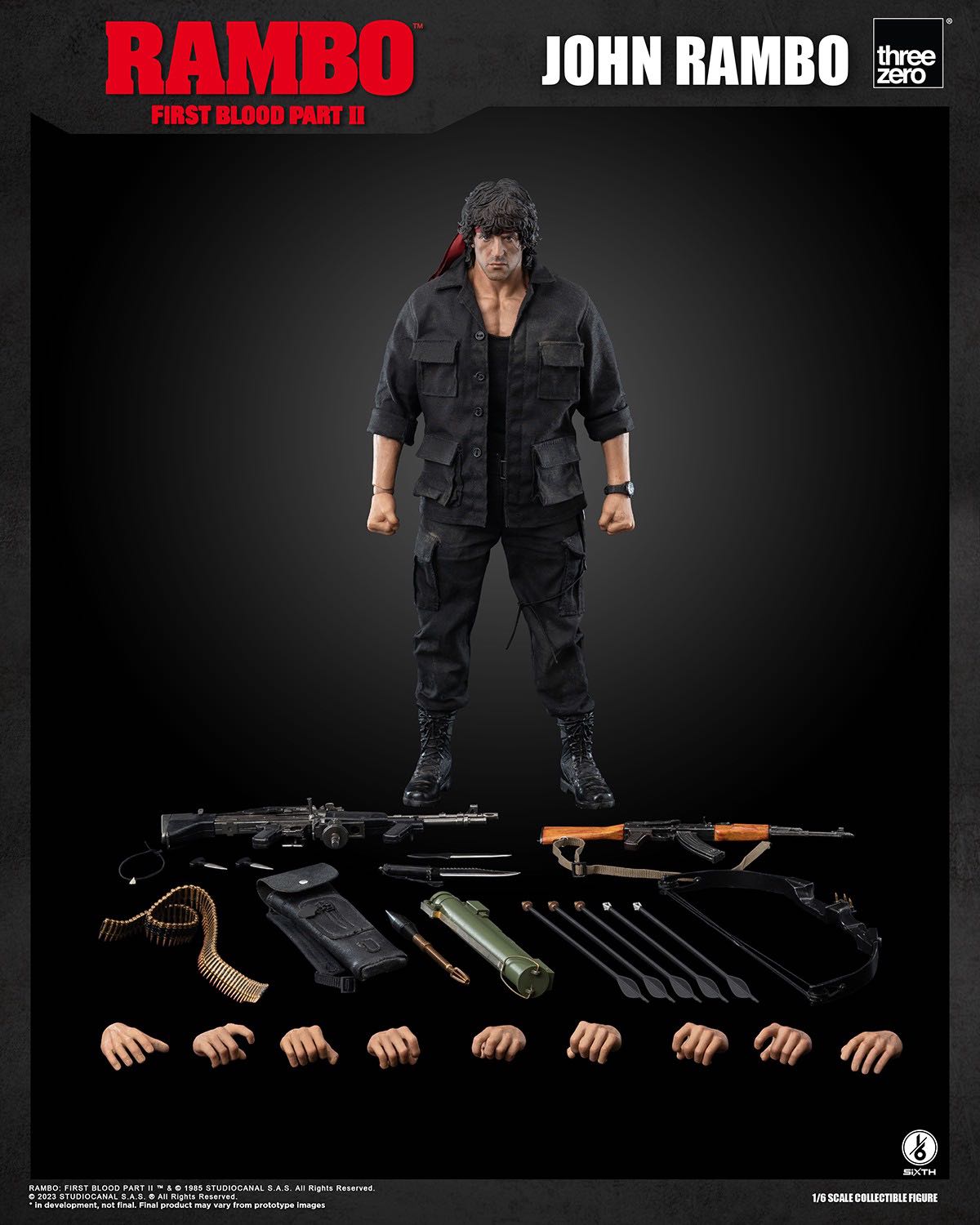 John Rambo - First Blood Part II - Threezero (Rambo) action figure collectible - Main Image 4