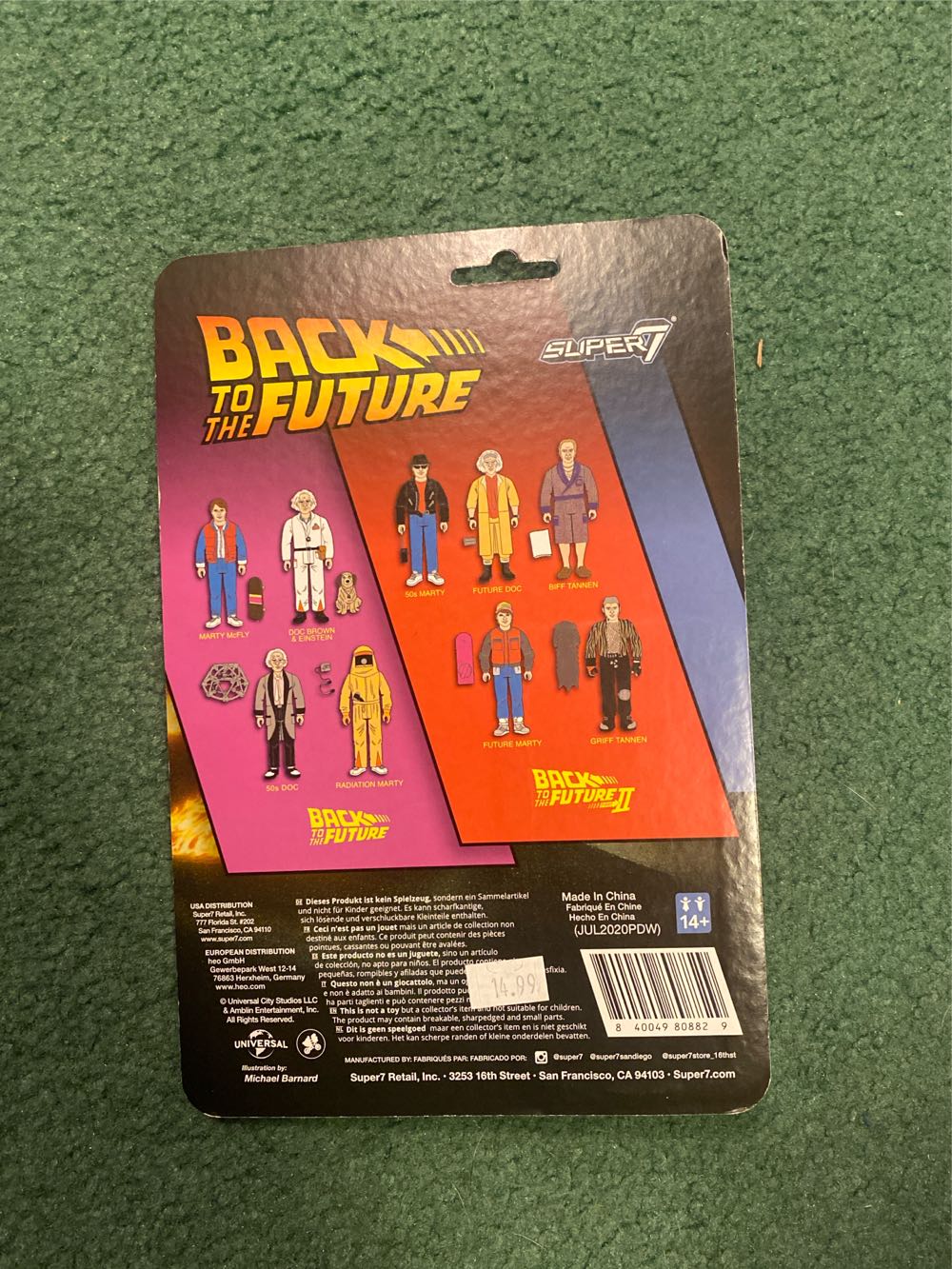 Marty McFly (Radiation) - Super7 (Back To The Future) action figure collectible [Barcode 840049808829] - Main Image 2