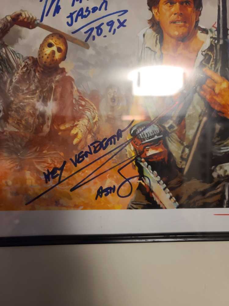 Freddy Vs Jason Vs Ash Signed Print  (Horror) action figure collectible - Main Image 2
