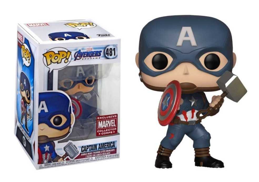 Funko POP!#481 Captain America - Funko (Avengers: Endgame) action figure collectible [Barcode 889698385893] - Main Image 4
