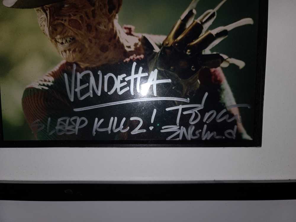 Freddy Kreuger Signed 8x10 Print  (Horror) action figure collectible - Main Image 2